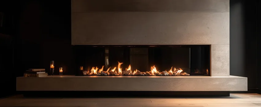 Gas Fireplace Ember Bed Design Services in Fairfield, California