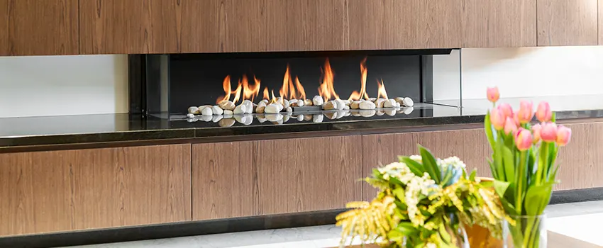 Double-height Fireplace Design Refurbishment in Fairfield, California